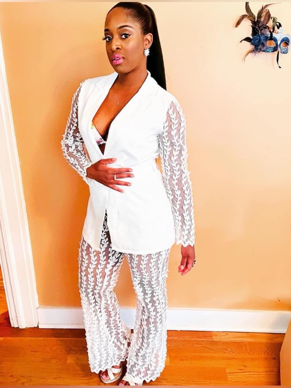 Pretty Little Thing 2 piece Pant Suit Size 8